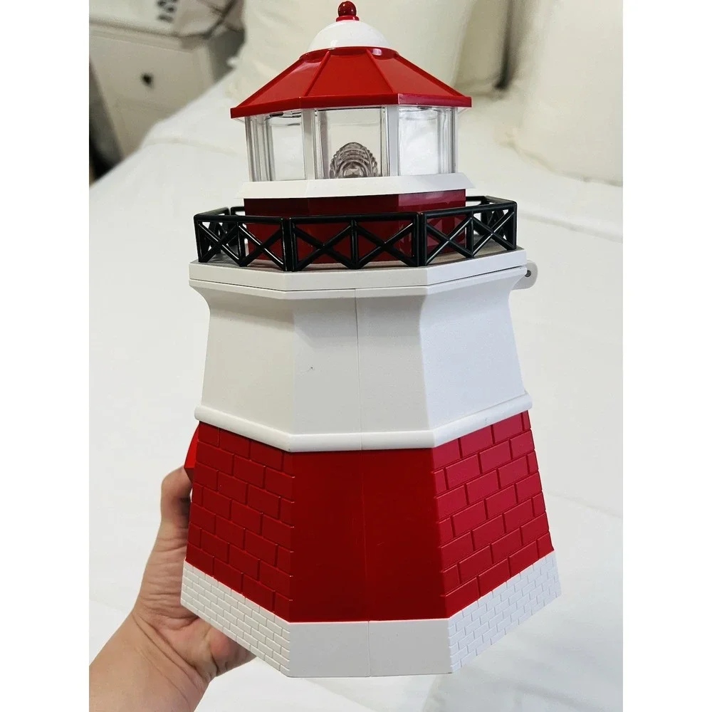 Vintage Light House Cookie Jar 1999 Turns On-Adding Cookies‎ Holiday Christmas